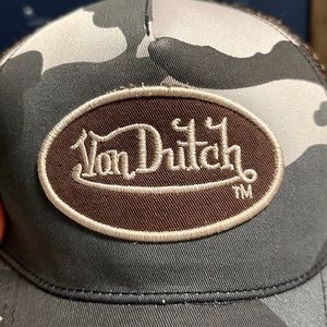 Von Dutch Grey Camo Snapback